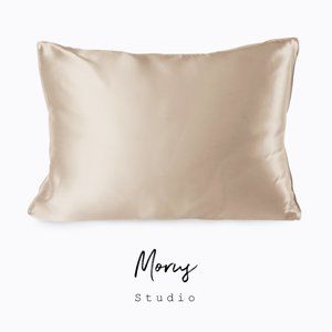100%Organic Mulberry Silk Pillowcase, Champagne